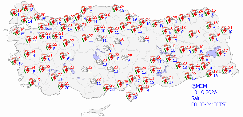 Hava bir anda değişecek! Meteoroloji'den 16 kente tek tek uyarı