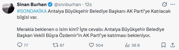 İzmir'in ardından bir büyükşehir daha AK Parti'ye geçiyor! Kulislerde konuşulan isim ortaya çıktı