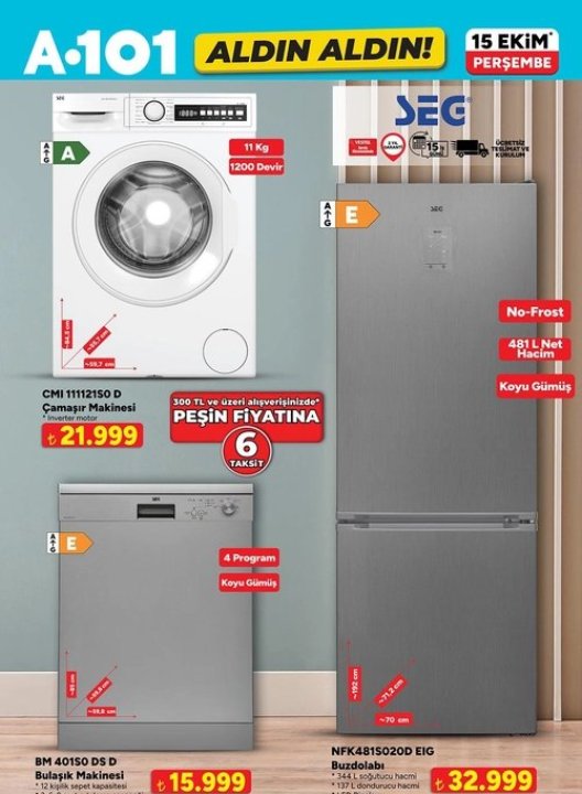 A101 aktüel ürünler kataloğu yenilendi! 15 Ekim A101 Aldın Aldın kataloğunda neler var?