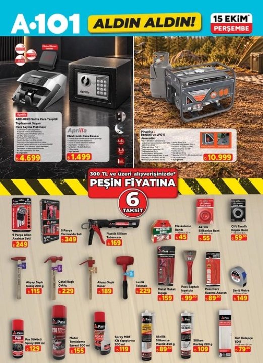 A101 aktüel ürünler kataloğu yenilendi! 15 Ekim A101 Aldın Aldın kataloğunda neler var?