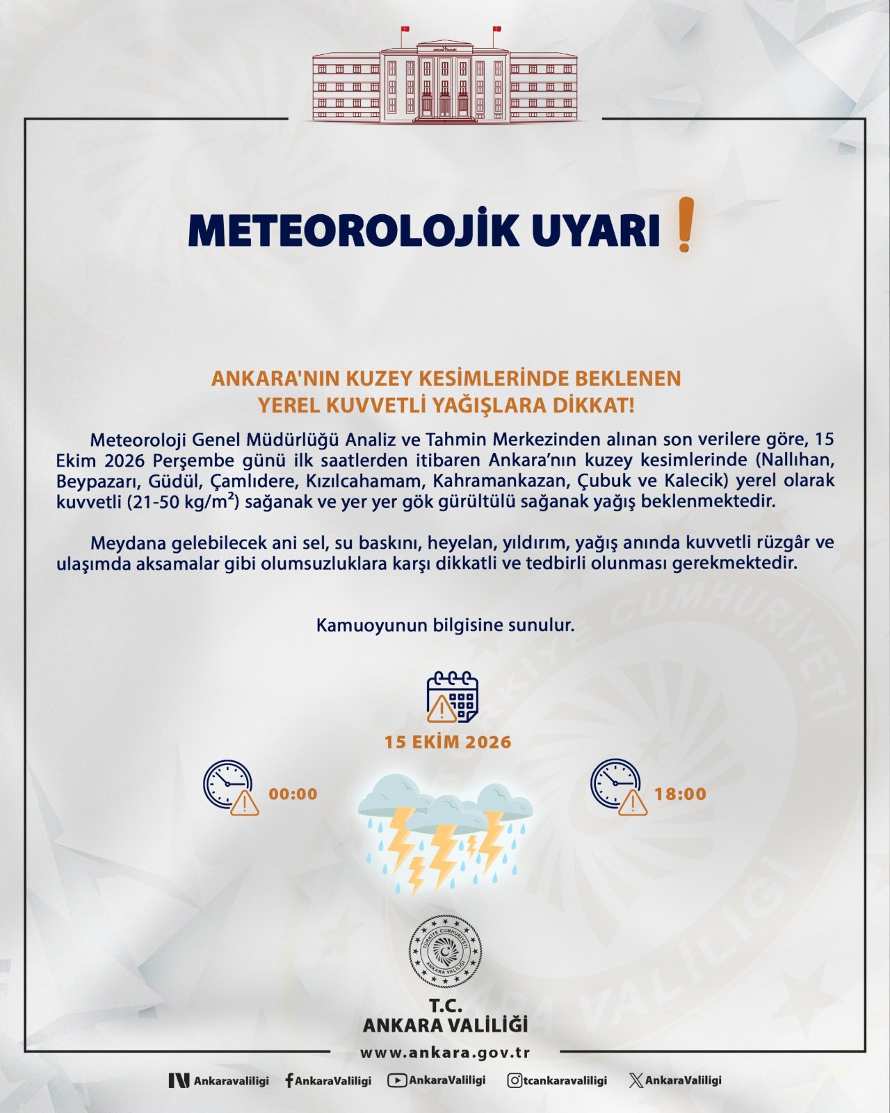 Ankara'da okullar tatil mi, 15 Ekim yarın okul var mı? Son dakika Ankara Valiliği duyurusu!