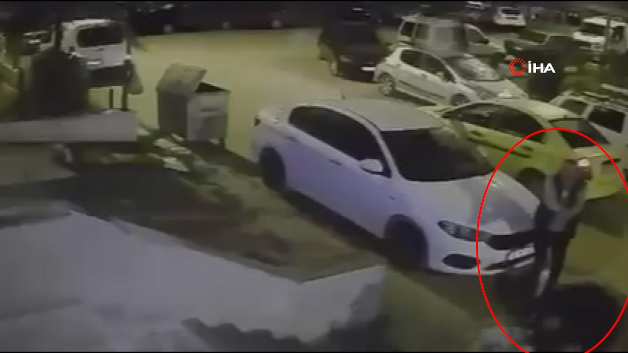 Ankara'da silahlı saldırı kamerada! Taksici evine bıraktığı müşterisine kurşun yağdırdı