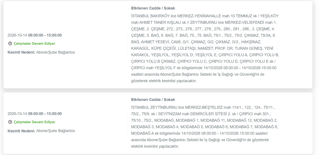 İstanbul elektrik kesintisi 14-15 Ekim! BEDAŞ kesinti programı ve elektriklerin geleceği saat