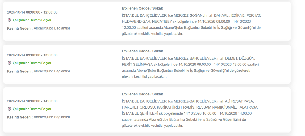 İstanbul elektrik kesintisi 14-15 Ekim! BEDAŞ kesinti programı ve elektriklerin geleceği saat