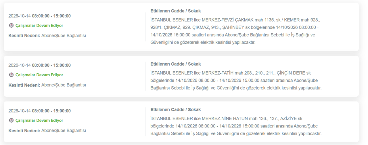 İstanbul elektrik kesintisi 14-15 Ekim! BEDAŞ kesinti programı ve elektriklerin geleceği saat