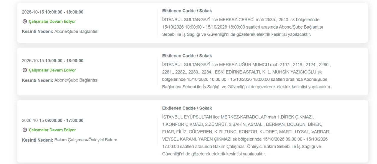 İstanbul elektrik kesintisi 14-15 Ekim! BEDAŞ kesinti programı ve elektriklerin geleceği saat