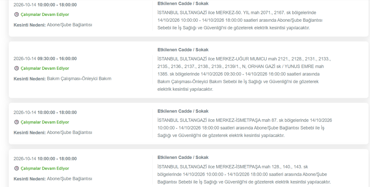 İstanbul elektrik kesintisi 14-15 Ekim! BEDAŞ kesinti programı ve elektriklerin geleceği saat