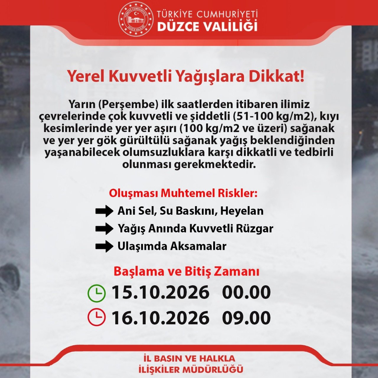 Düzcede okullar tatil mi, 16 Ekim yarın okul var mı? Düzce Valiliği son dakika açıklamaları gündemde