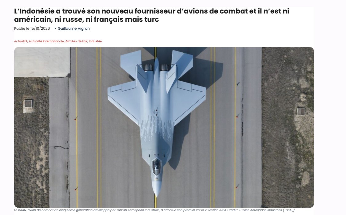 Fransa'nın Rafale sattığı ülke KAAN'ı seçti! "Ankara jeopolitik zafer kazandı"
