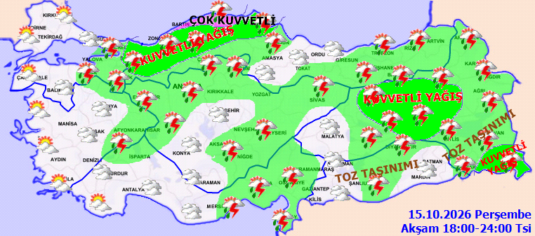 İstanbulda kar yağacak mı, bugün ve yarın yağmur var mı? 15-16 Ekim İstanbul hava Durumu
