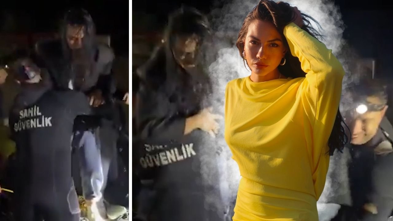İstanbul'daki selde Demet Özdemir mahsur kaldı! Ekipler botla kurtardı