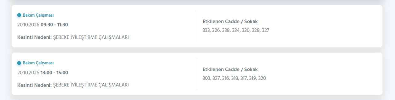 Ankara elektrik kesintisi 18-19-20 Ekim! Ankara'da elektrikler ne zaman gelecek?