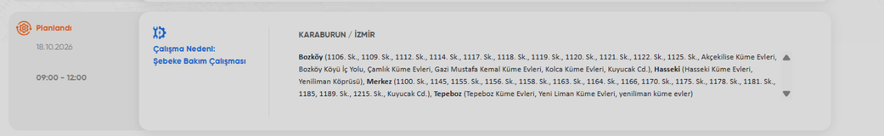 İzmir elektrik kesintisi 18-19 Ekim! GEDİZ elektrik kesintisi yaşanan ilçeler