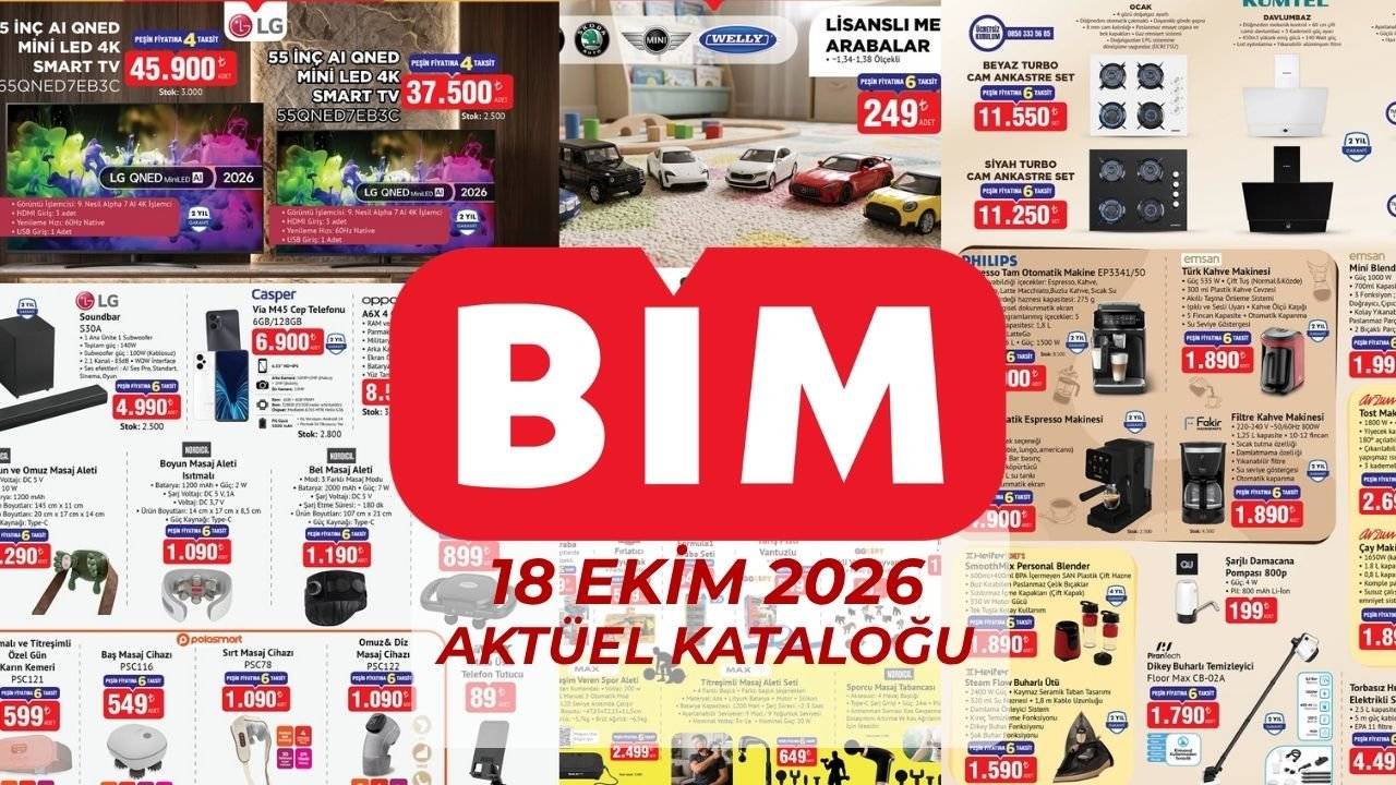 Yeni BİM aktüel ürünler kataloğu satışa çıkıyor! 18 Ekim BİM'e neler geliyor?
