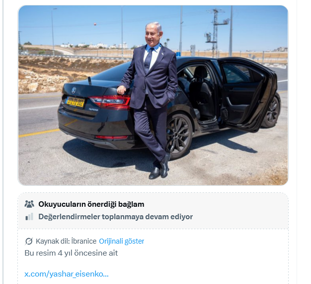 Korkusundan sokağa çıkamayan Netanyahu rezil oldu: Yalanı X'te anında ifşa edildi!