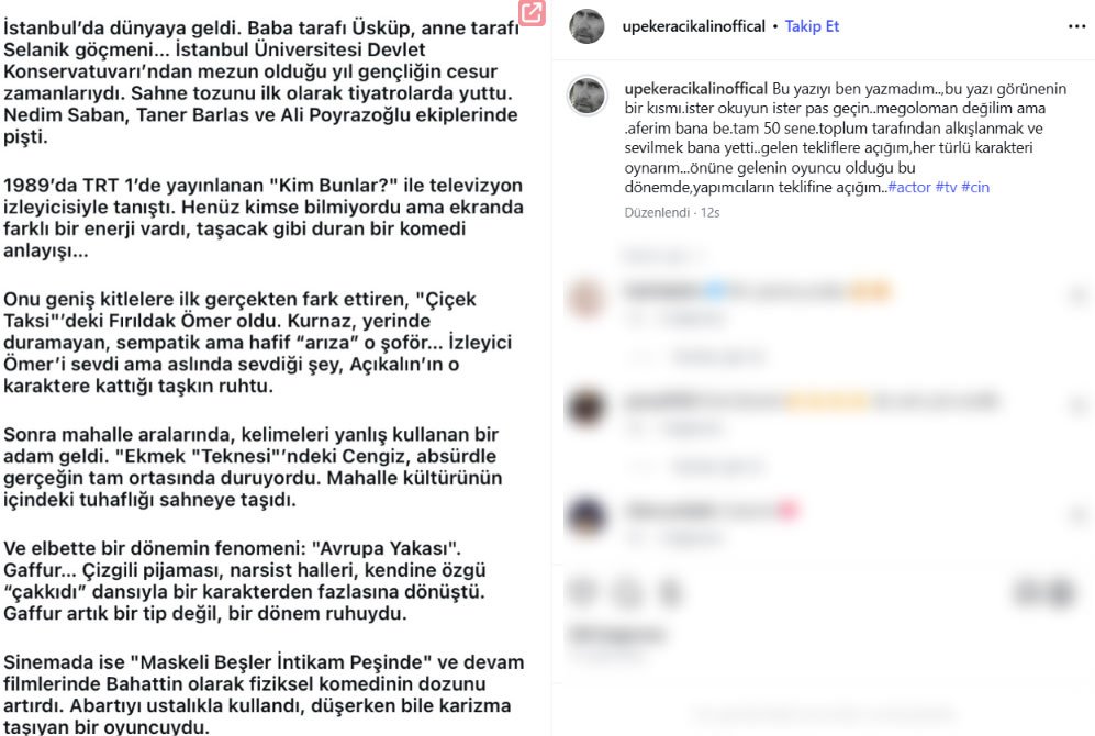 Peker Açıkalın’dan dikkat çeken çıkış… “Para lazım, para!” dedi, hemen sildi