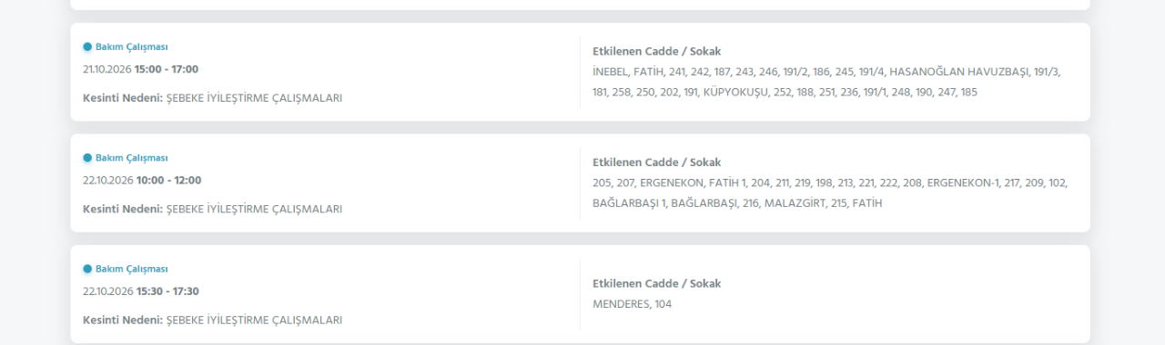 Ankara elektrik kesintisi 20-21-22 Ekim! Başkent Edaş (Sincan, Gölbaşı, Etimesgut, Çankaya, Keçiören...)