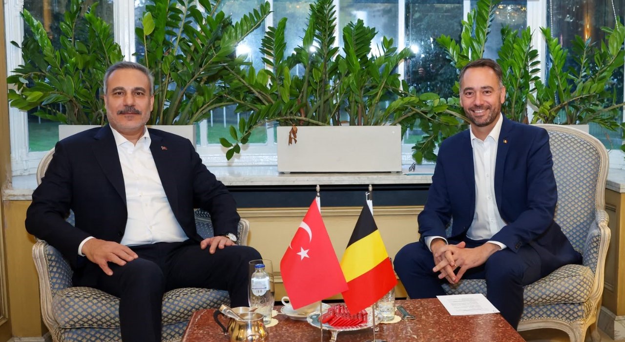 Bakan Fidan Belçika'da Maxime Prevot ile görüştü