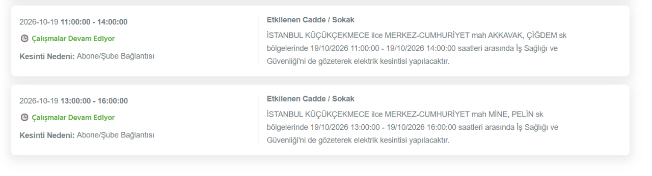 İstanbul elektrik kesintisi 19-20 Ekim! BEDAŞ elektrik kesintisi (Kağıthane, Küçükçekmece, Zeytinburnu...)