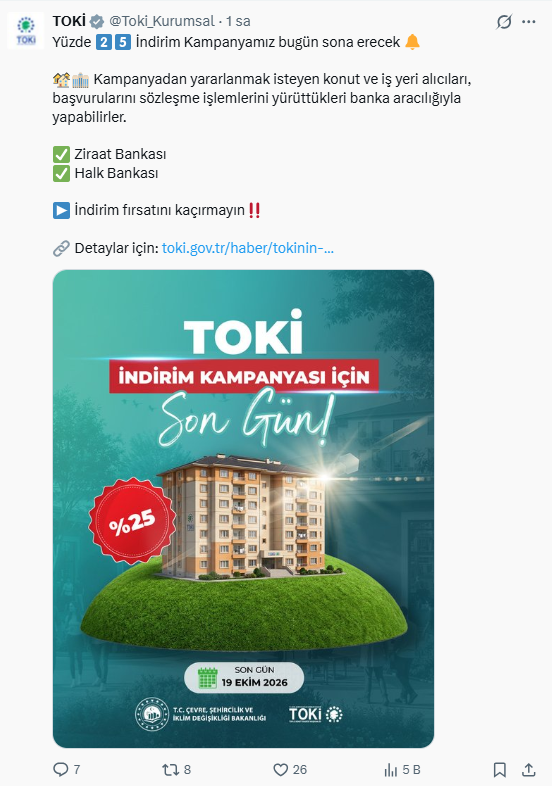 TOKİ indirim kampanyasında son gün... TOKİ yüzde 25 indirim kampanyası başvurusu nasıl yapılır?