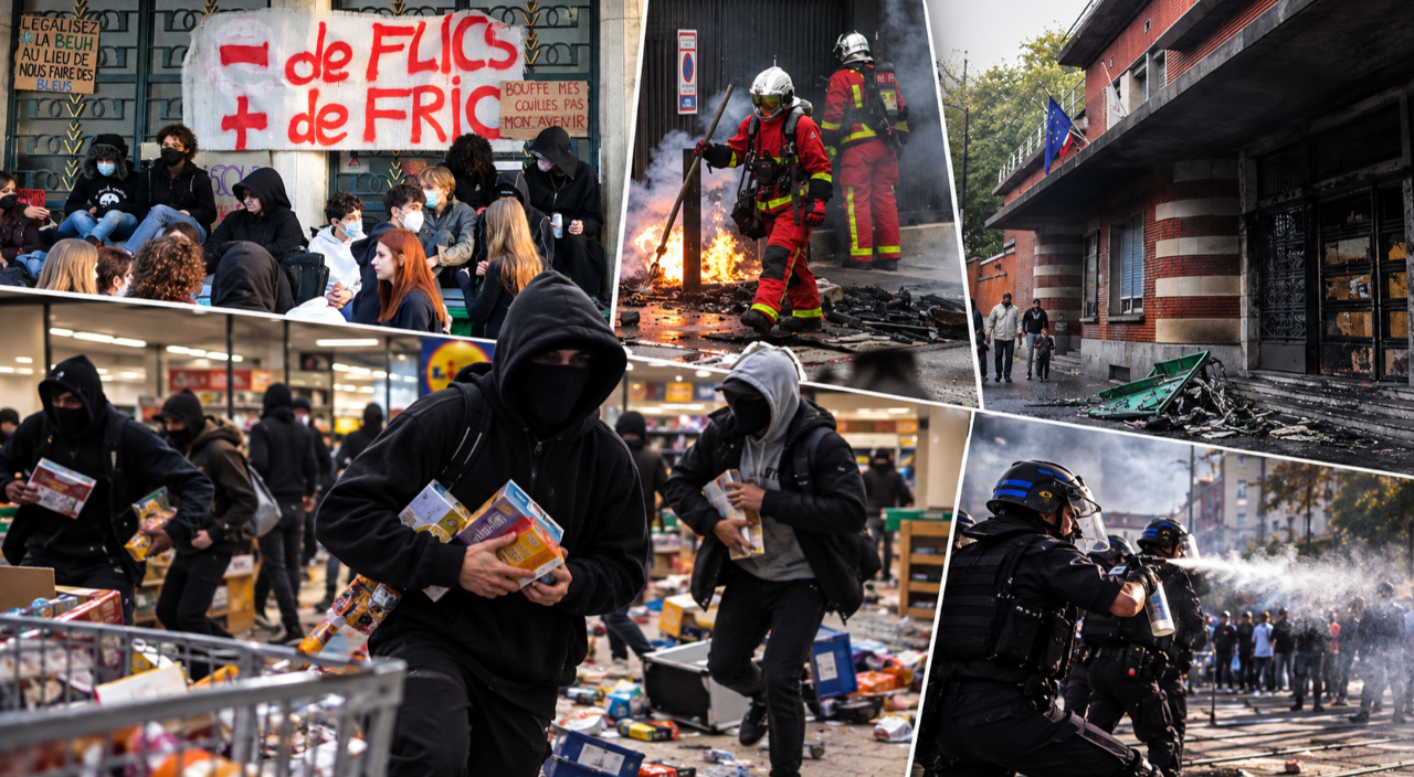 Fransa'da protestolar kontrolden çıktı! Dükkanlar peş peşe yağmalandı