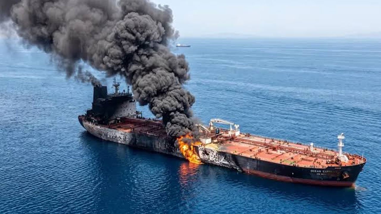 Hürmüz'de bir tanker vuruldu!