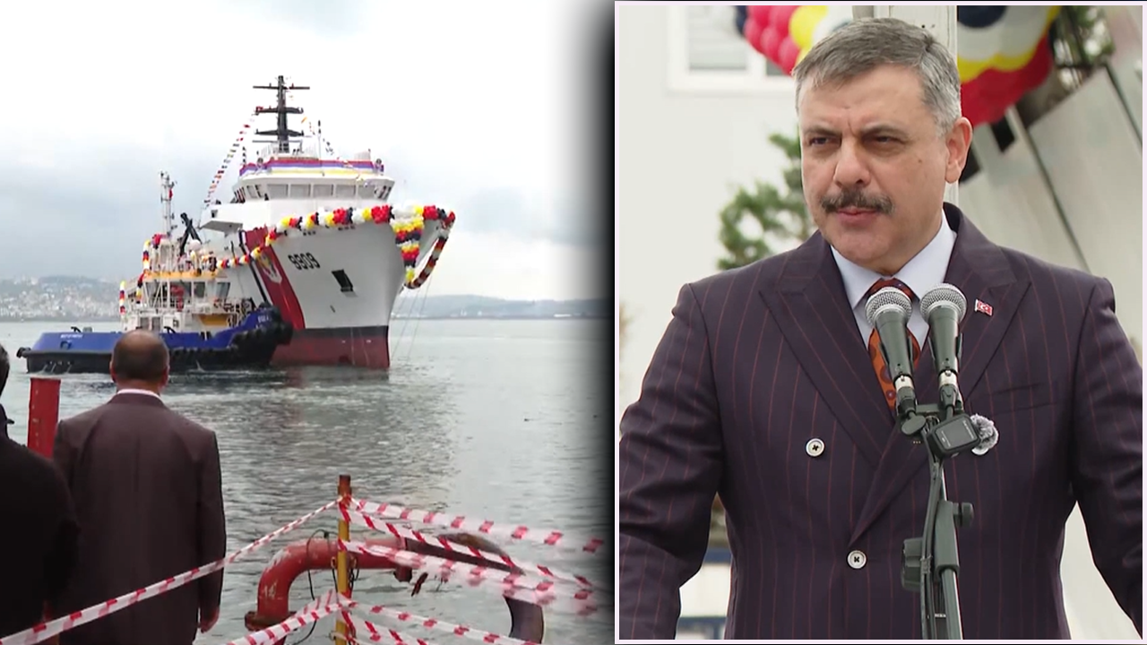 Malezya için üretilen sahil güvenlik gemisi denize indi