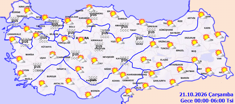 Bugün yağmur var mı? 20 Ekim Salı yağış beklenen iller ve hava durumu