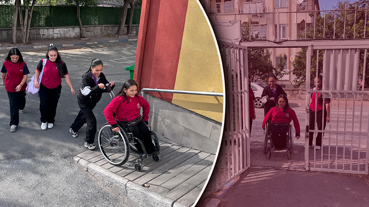 Her anında yanındalar! 14 yaşındaki bedensel engelli Ecrin’e dostlarından kalp ısıtan destek