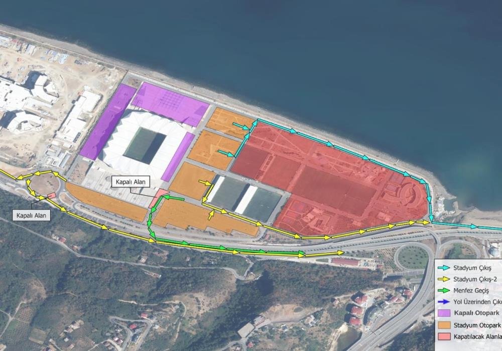 Akyazı'da maç sonu trafik hızlandı: Araç tahliye süresi 105 dakika düştü