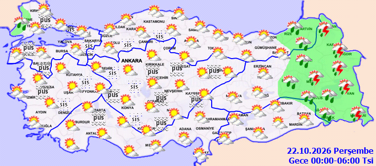 Bugün yağmur var mı? 21 Ekim hava durumu