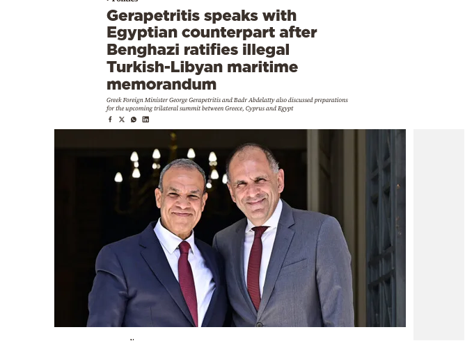 Hafter 'Türkiye' dedi, Yunan Bakan telefona sarıldı: Mısır beklediğimiz tepkiyi vermiyor!