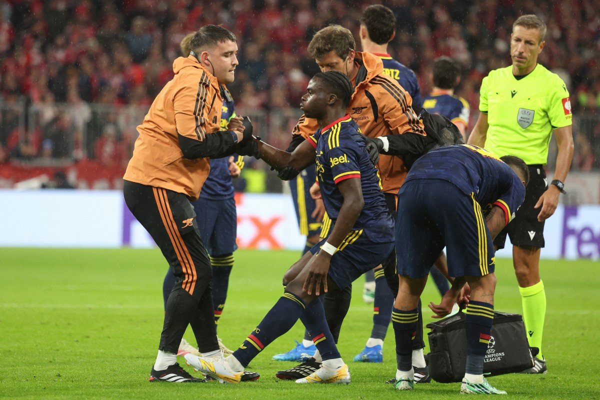 Bukayo Saka'nın sakatlık anından