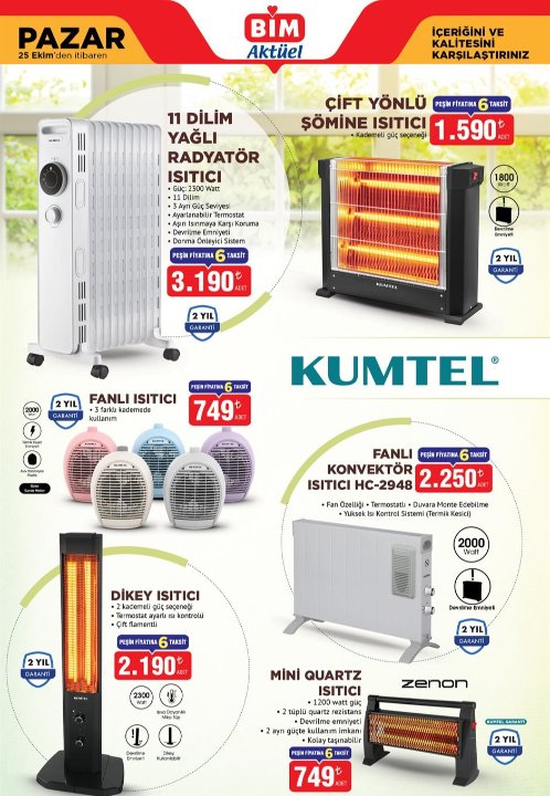 BİM aktüel 23 Ekim kataloğu satışa çıkıyor! İşte bu Cuma BİMe gelen ürünler