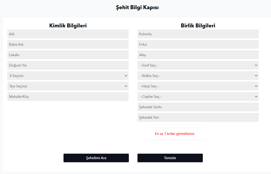 Dedem nerede şehit oldu? "Şehit Bilgi Kapısı" uygulaması sosyal medya gündeminde