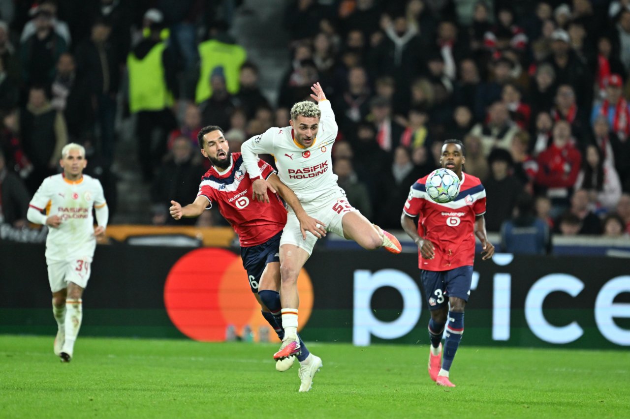 Sporting (3-1) ve Barcelona'ya (4-1) kaybeden Galatasaray, Lille'i 4-2 devirdi.