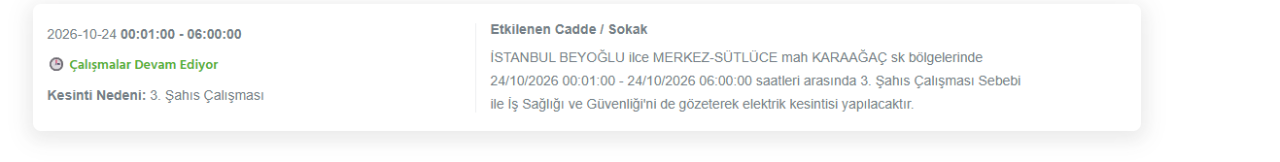 İstanbul elektrik kesintisi 23-24 Ekim! BEDAŞ elektrik kesintisi programı
