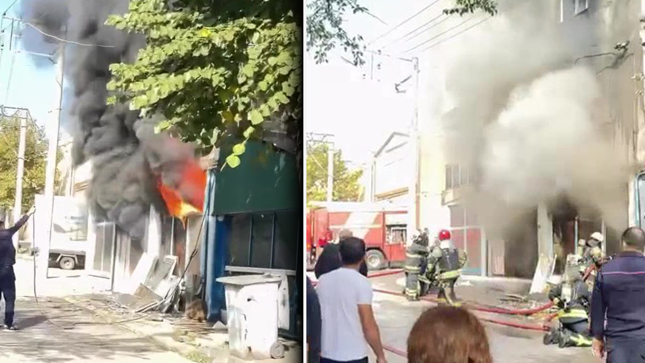 Kocaeli’de korku dolu anlar! Kaldırıma oturdu, gözyaşlarına boğuldu, alevlerin ortasından kendisini sokağa zor attı