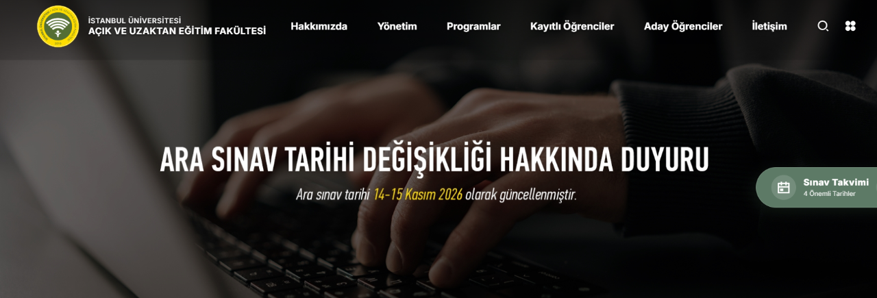 Sınav takvimi güncellenmişti! AUZEF ara sınavları ne zaman yapılacak?