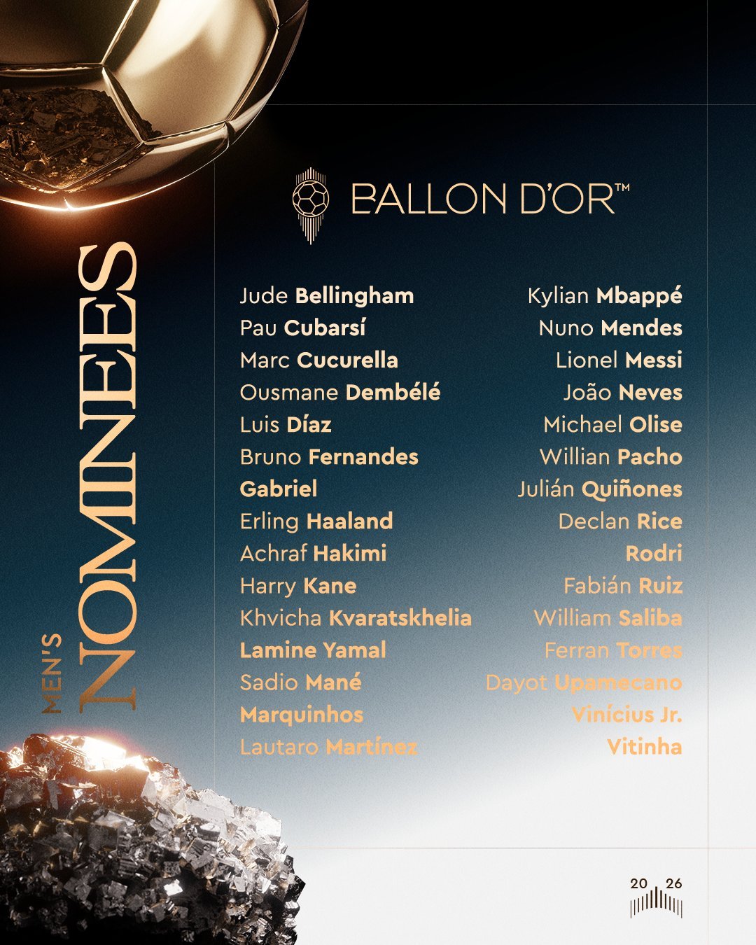 2026 Ballon dOr canlı yayın bilgileri! Ballon dOr ne zaman verilecek, hangi kanalda, nerede izlenir?