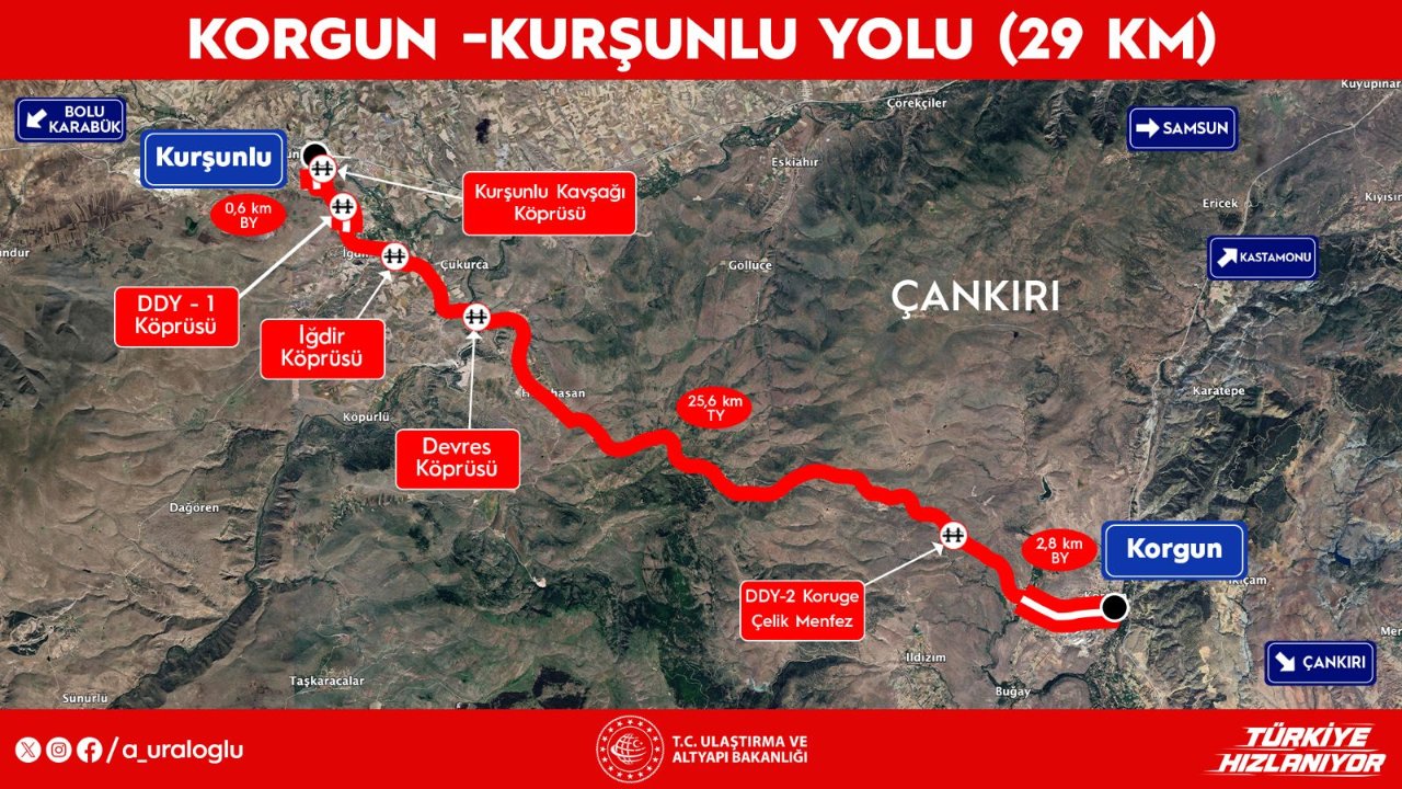 Bakan Uraloğlu hizmete açtı! 45 dakikalık yol 24 dakikaya düştü