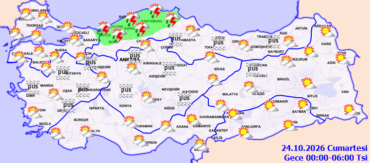 Bugün hava nasıl, İstanbulda yağmur var mı? 23 Ekim hava durumu tahminleri