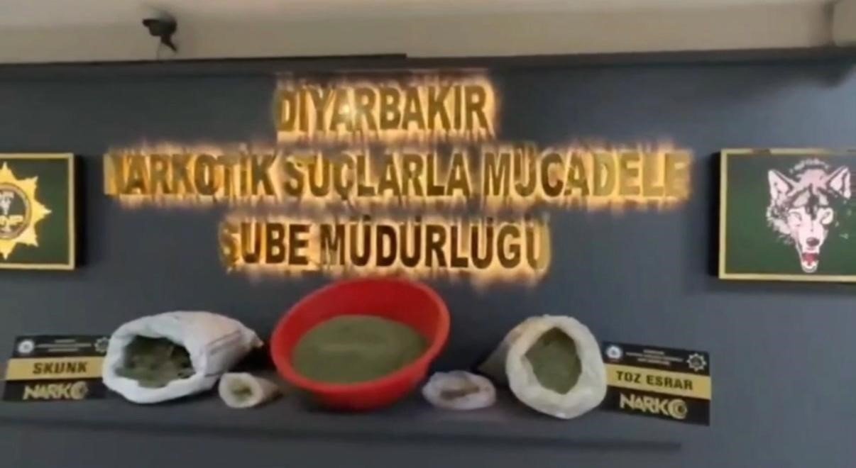 Diyarbakırda uyuşturucuya büyük darbe! 104 gözaltı, 67 tutuklama