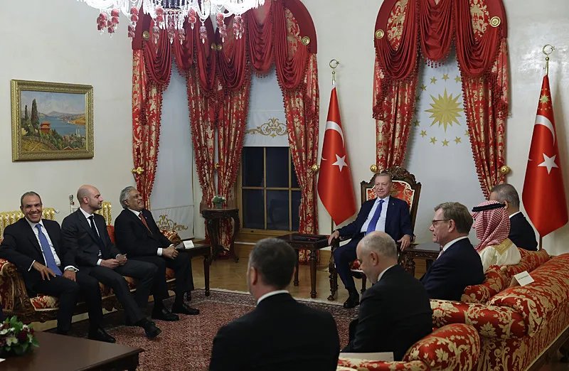 İstanbul'da kritik görüşme! Cumhurbaşkanı Erdoğan, dışişleri bakanlarını kabul etti