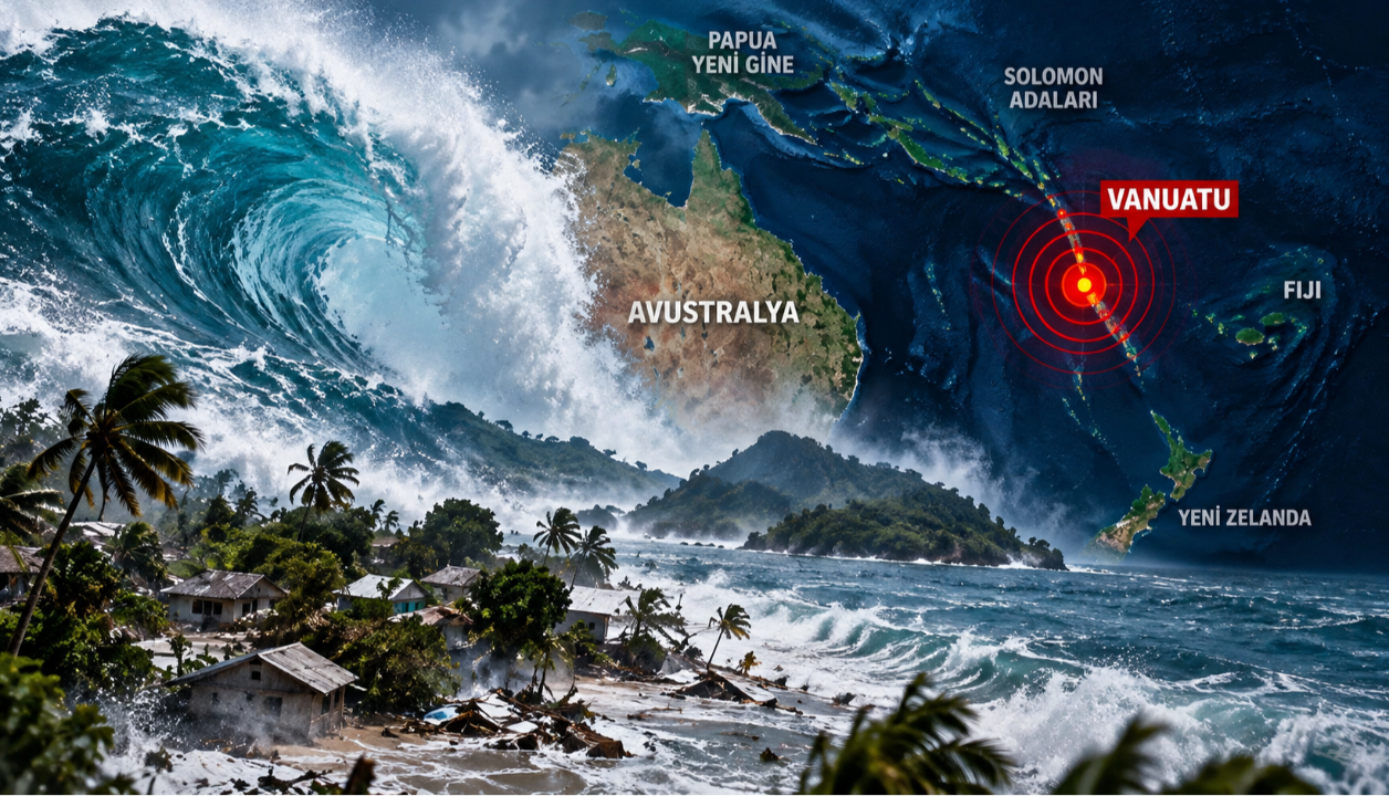 6,9 ve 6,3 ile sarsıldı, Tsunami uyarısı yaptılar