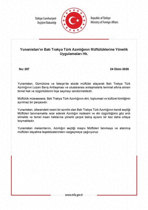 Türkiye'den Yunanistan'a Lozan tepkisi! "Dayatmadan vazgeçin"