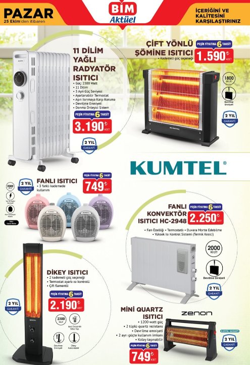25 Ekim BİM aktüel kataloğu satışta! Bugün BİMe neler geldi?