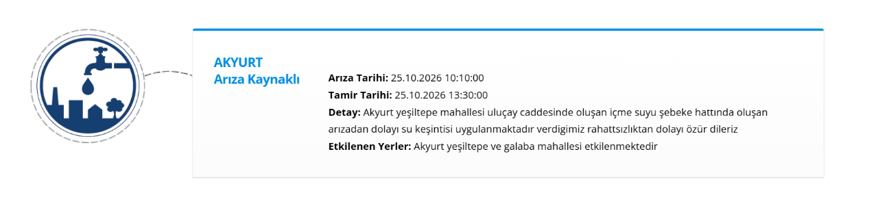 ASKİ su kesintisi 25 Ekim! Ankara'da suların geleceği saat belli oldu