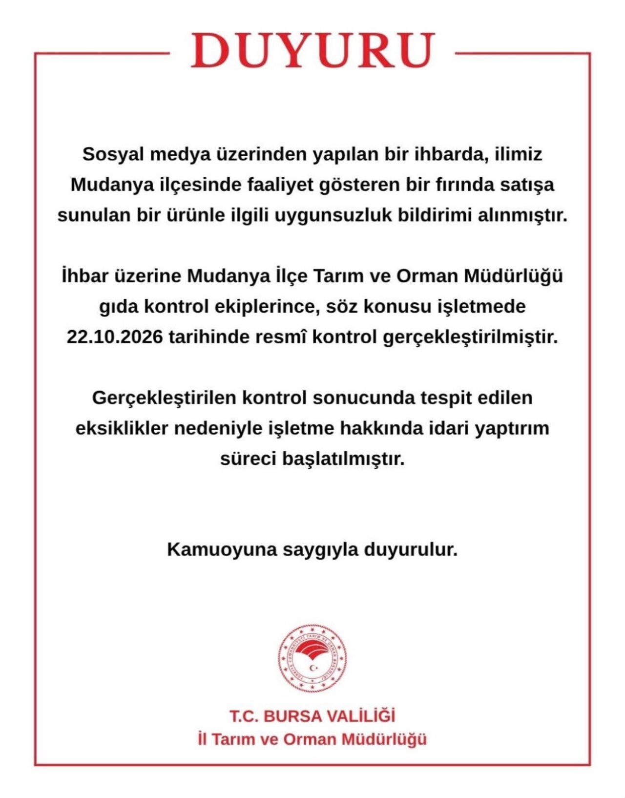 Bursada küflü ürün skandalı! Fırın, Almasaydın o zaman dedi, ceza yağdı
