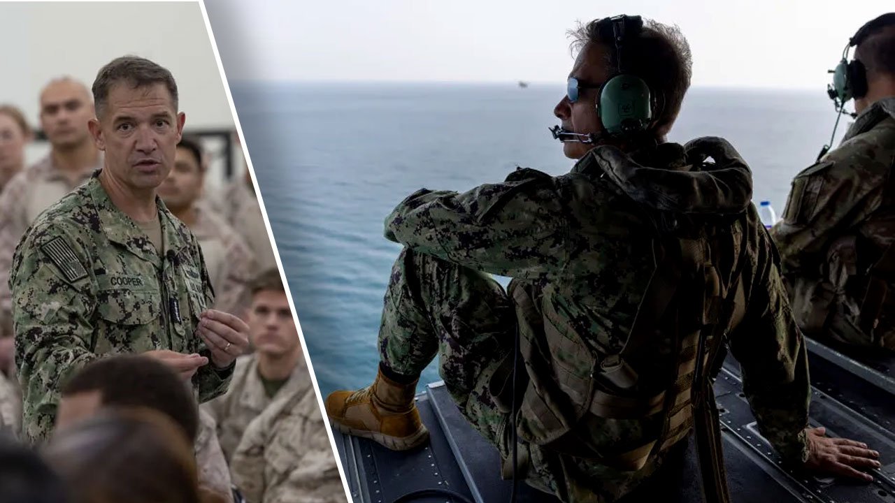 Hürmüz'de gövde gösterisi! CENTCOM Komutanı helikopterle geçti